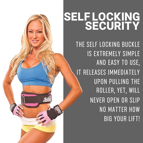 Schiek glissière à talon coulissant rose taille S pour musculation - 5