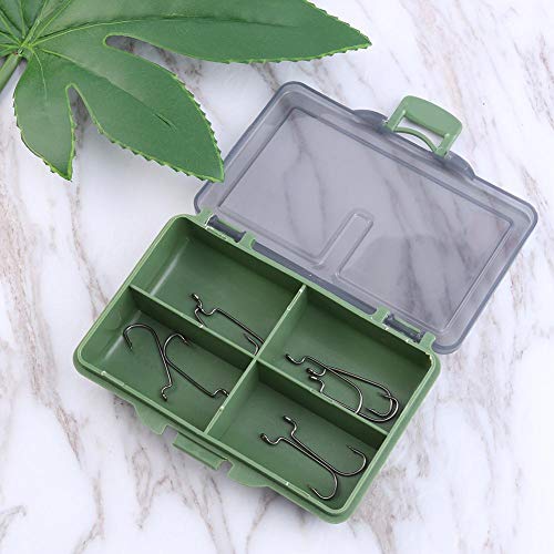 Ganchos de peixe limpos de plástico para pesca recipientes de iscas caixa de armazenamento organizad