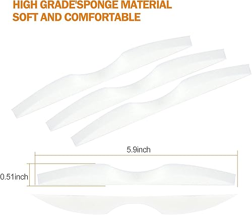 Miniatura 7 de Almohadillas de esponja antivaho para puente nasal, almohadillas de espuma viscoelástica para nariz, tiras de protección autoadhesivas, almohadilla