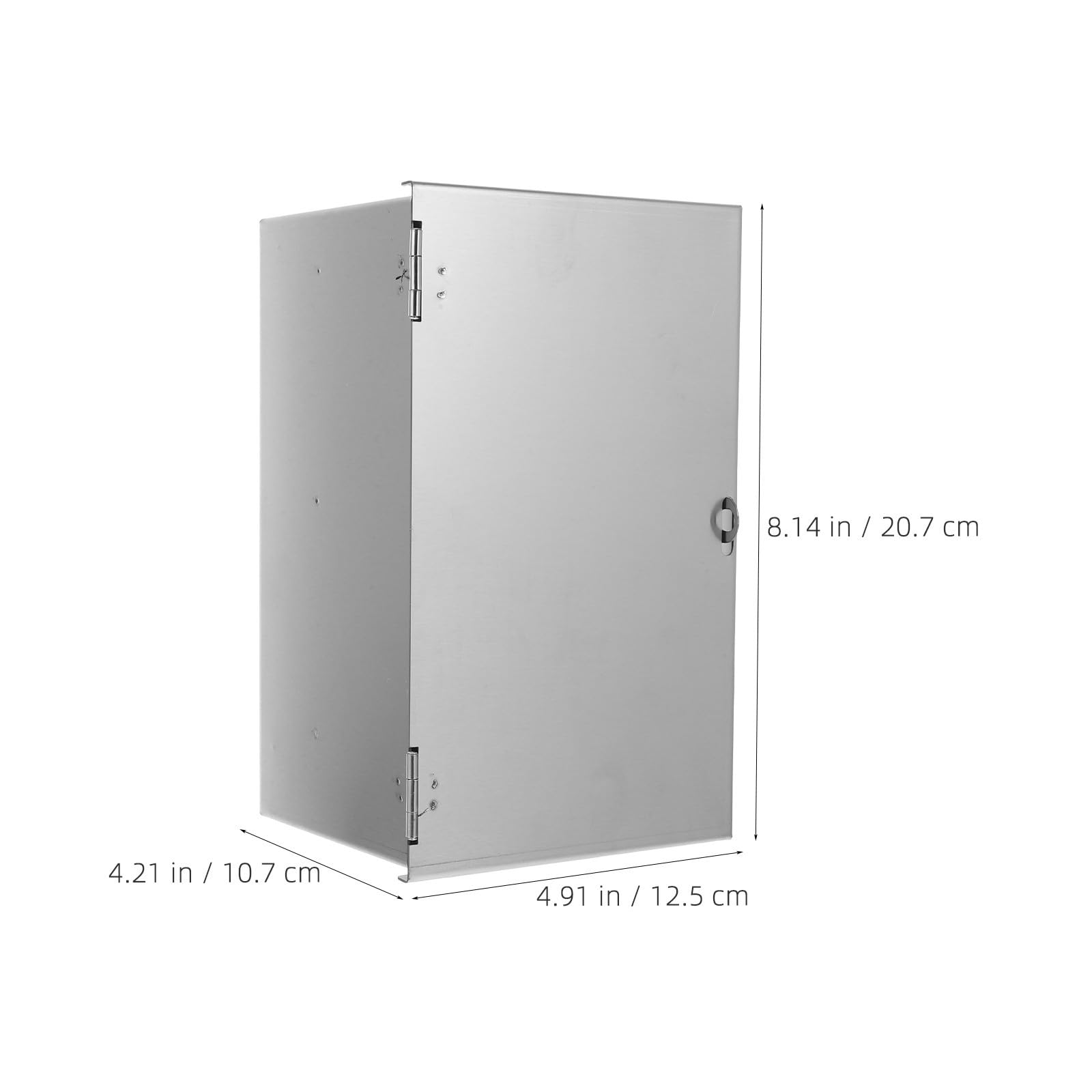 PartyKindom Cerradura Caja de Salida Exterior Ip45 de Acero Inoxidable Plata Caja de Conexiones Eléctricas para Escuelas y Fábricas, Montaje en Pared Interior y Exterior