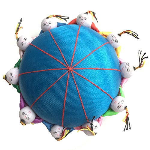 Rimobul Oriental Needle Pin Cushion with 10 Kids - Blue