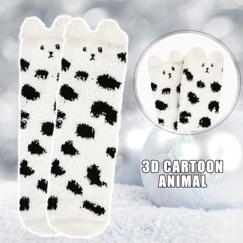 Image of Benefeet Sox Cute Fuzzy Socks for Women Girls - Fluffy Cozy Warm Winter Funny Animal Slipper Plush Sleeping Socks