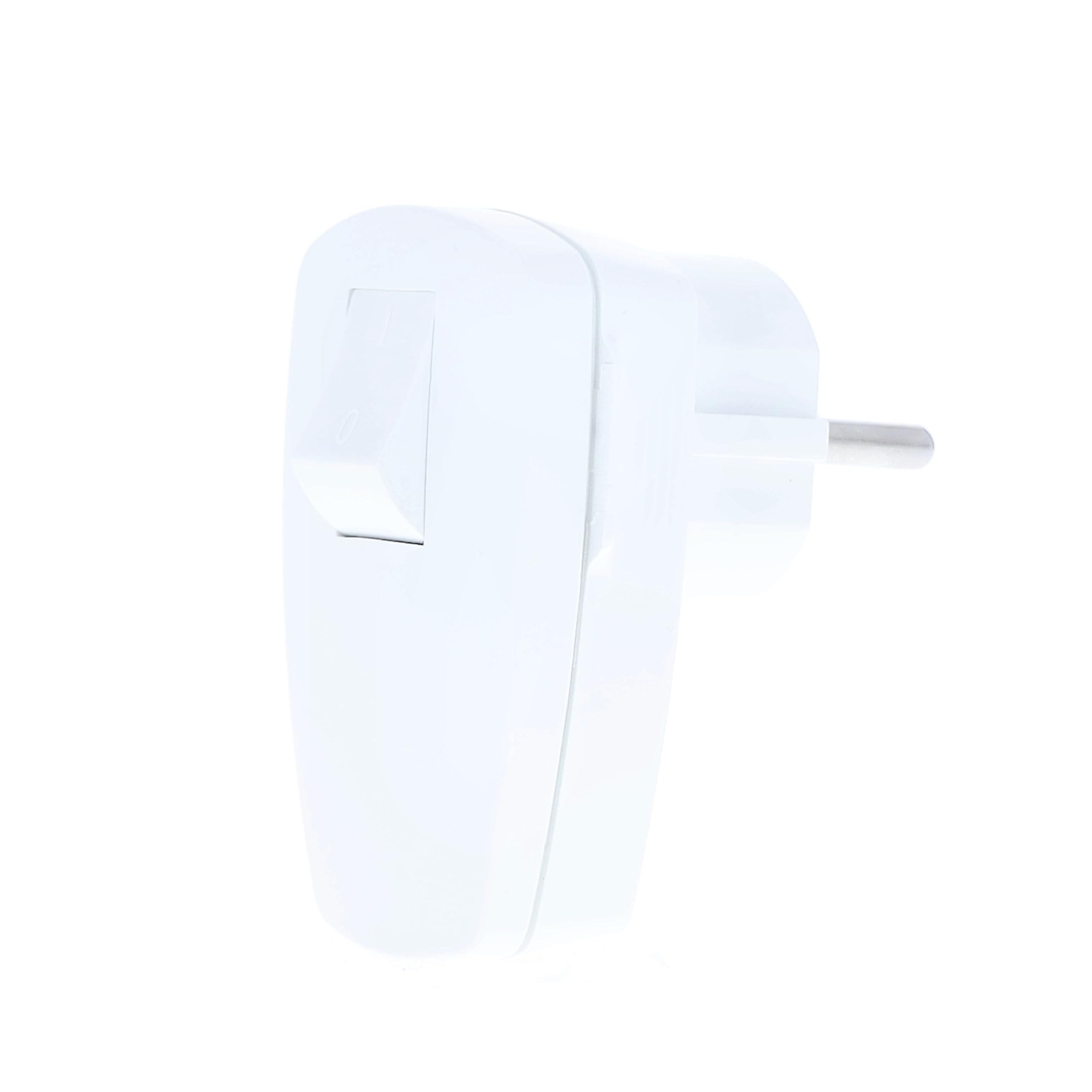 as - Schwabe 45035 - Enchufe en ángulo recto con interruptor, 230 V