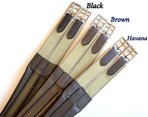 Sie Equestrian Contoured English Chafeless Girth Black Brown 46" / 48" / 50" / 52" / 54"/ 56" (Brown, 56") #TOP1