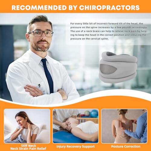 Slywary Neck Brace, Soft Foam Cervical Collar For Sleeping thumb #1