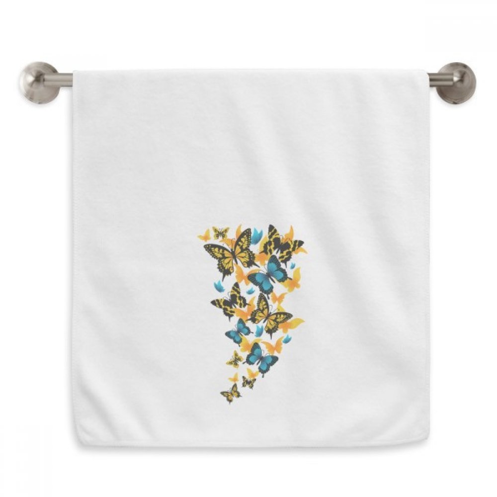 Serviette débarbouillette papillons pour un rituel bien-être dans votre salle de bain