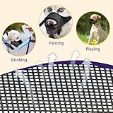 SHUOHONG Hunde Maulkorb, Nylon-Mesh, Atmungsaktiv und Bequem, Maulkorb für Große Hunde mit Verstellbaren Trägern (Schwarz-L)