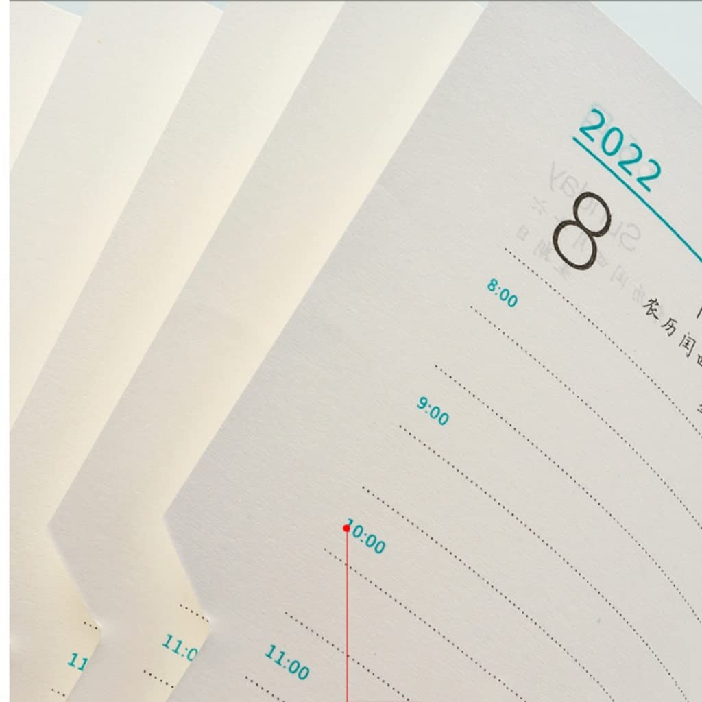 Agenda 2022 - Planner 2022 con spread settimanali e mensili, gennaio 2022 - dicembre 2022, 14 cm x 20 cm, rilegatura a doppio filo, linguette (colore: nero1)