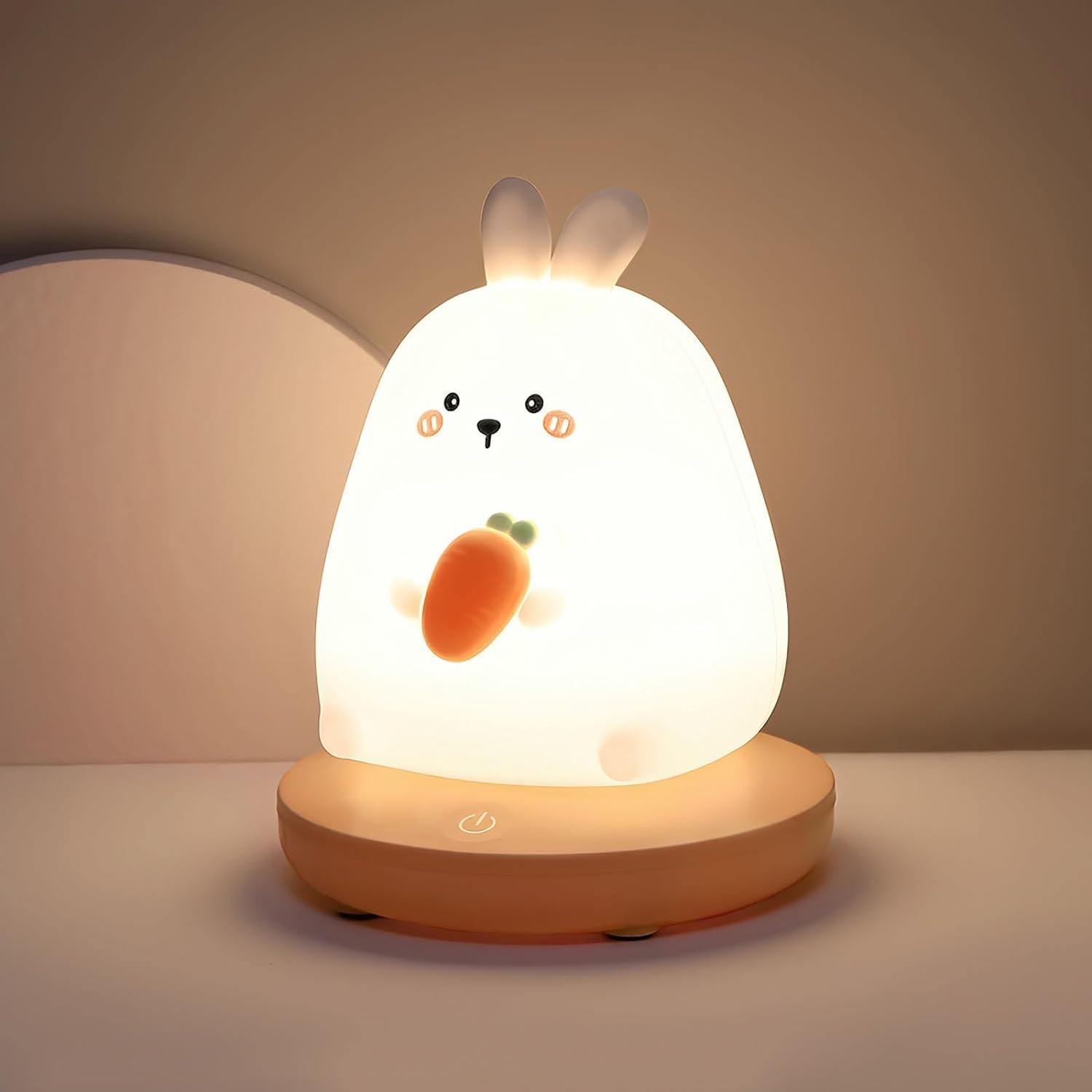 Luce notturna con animali, simpatica lampada in silicone for bambini Luce notturna for cameretta dei bambini in morbido silicone Luce notturna for bambini USB Lampada touch a LED Decorazione della cam