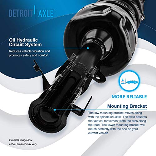 Detroit Axle - Struts And Shocks Complete Assembly Kit Replacement Suspension For 2007 2008 2009 2010 2011 Honda Cr-V #TOP4