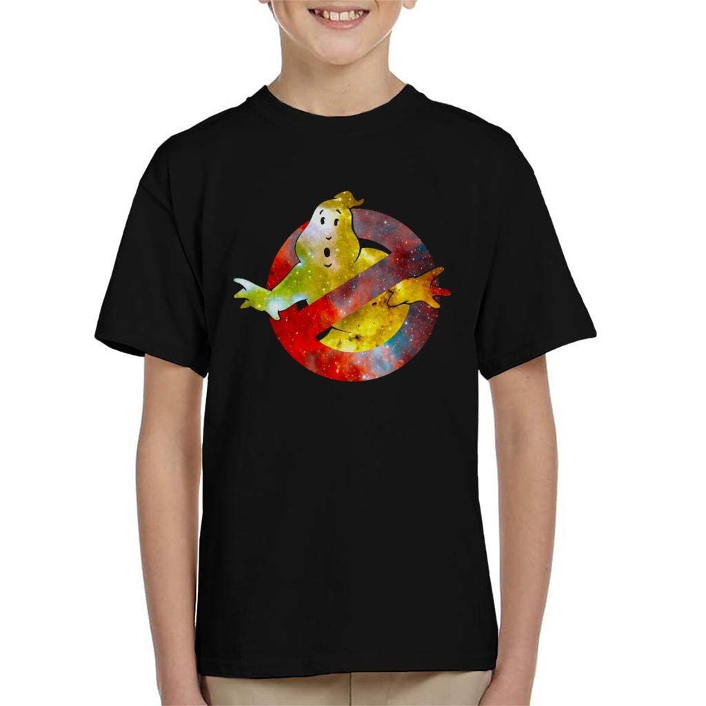 Cloud City 7 Ghostbusters Silhouette Logo Kid's T-Shirt Black