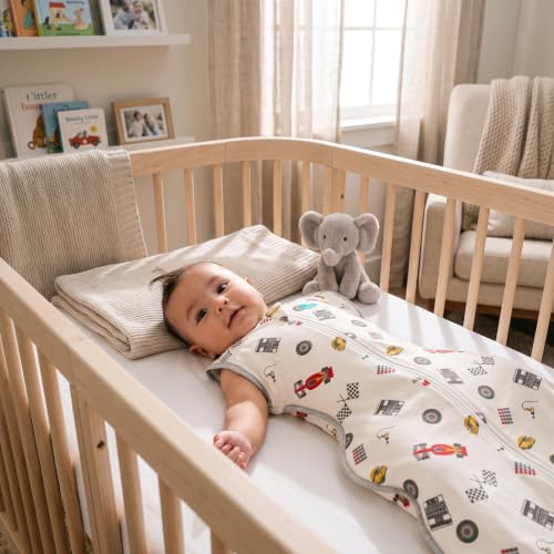 Image of Love to Dream Swaddle Up Transition Swaddle, 1.0 TOG, Patented Zip-Off Wings, Gently Help Baby Transition from Being Swaddled to Arms Free When Showing Signs of Rolling, 13-19 lbs, Dream Racer