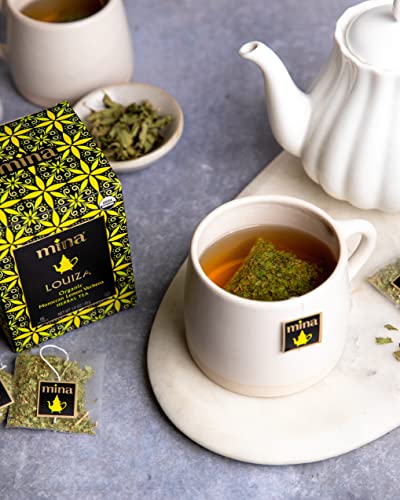 Mina Louiza, Organic Moroccan Lemon Verbena Herbal Tea, 15 Biodegradable Sachets #TOP6