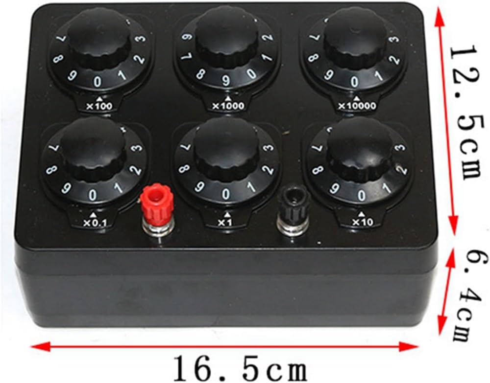 2X 0-99999.9 Ohm Simple Resistance Box Variable Decade Resistor Teaching Instrument Teaching Resistance Box