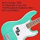 Squier by Fender Debut Collection Precision Bass, Laurel-Griffbrett, Weißes Schlagbrett, Seafoam Green
