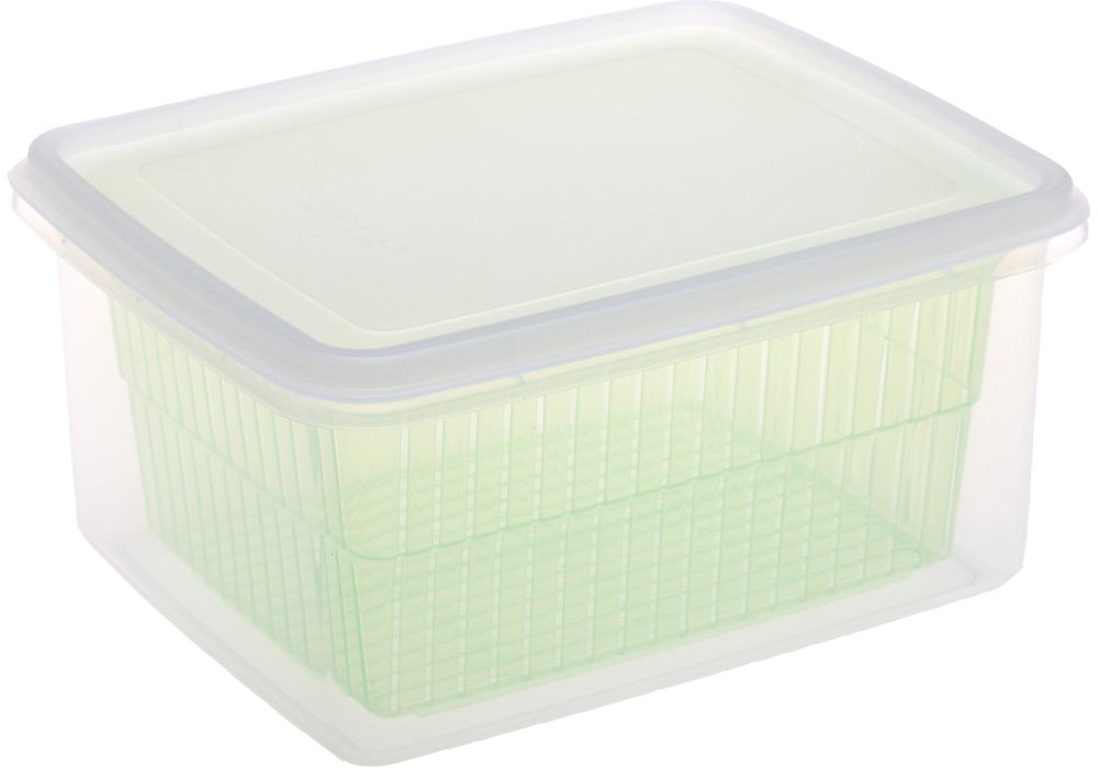 Amazon｜サンコープラスチック ザル付Dパック グリーン D-9d AZL8606