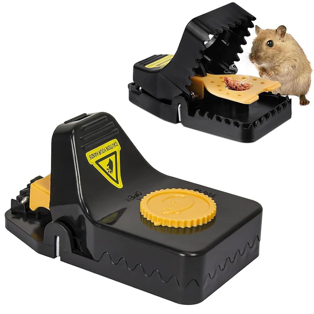 HASTHIP® Small Quickly Rat Trap - Humane Rat Trap Cage - Rat Repellent for Home - ABS Plastic Mouse Traps - Reusable Rat Killer for Home Mice, Rats, Chipmunks, Squirrels, Hamsters (2Pcs) (B0DFC573SH) Amazon Price History, Amazon Price Tracker