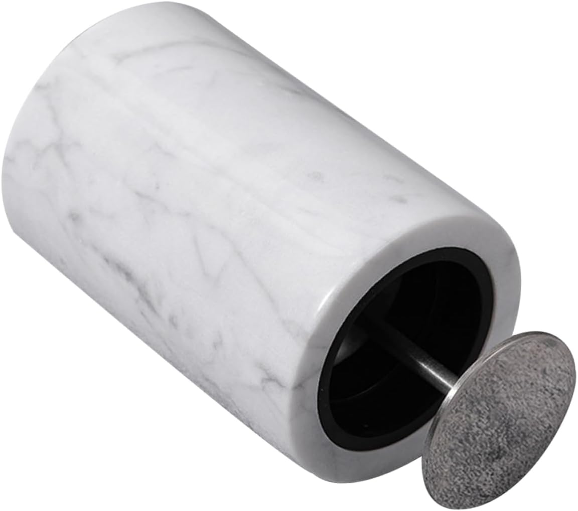 Marble Toothpick Dispenser Cotton Swab Holder Modern Storage Box Home Decor Marble Jar