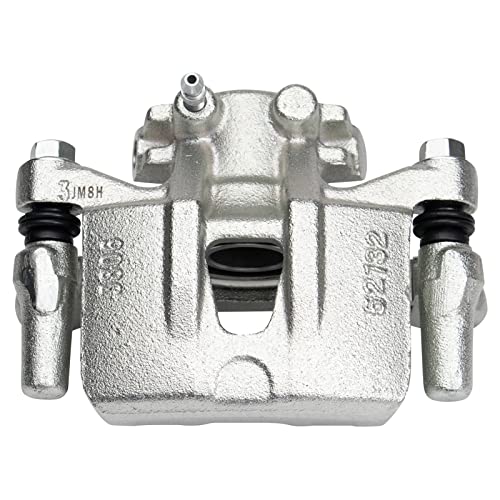 Image of TRQ Rear Left Brake Caliper w /Bracket Drivers Side
