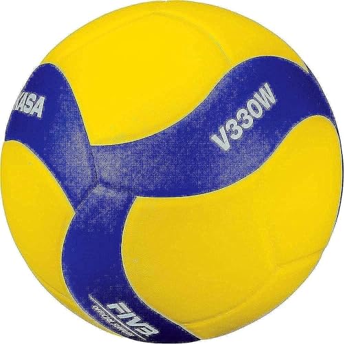 Mikasa V330W, Competition Club Indoor Game Volleyball, Blue/Yellow Amazon price tracker