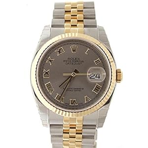 Rolex Datejust 36mm Steel Dial Fluted Watch 116233