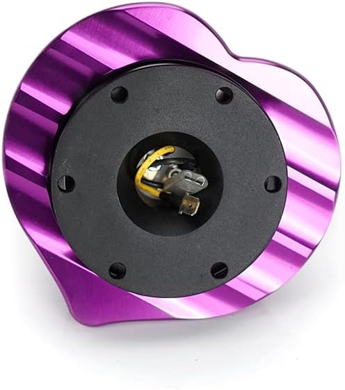 NRG Innovations NRG-SRK-143BK-PP - Kit de liberación rápida para volante, adaptador de cuerpo negromorado en forma de corazón, 0.236 x 2.756 in y
