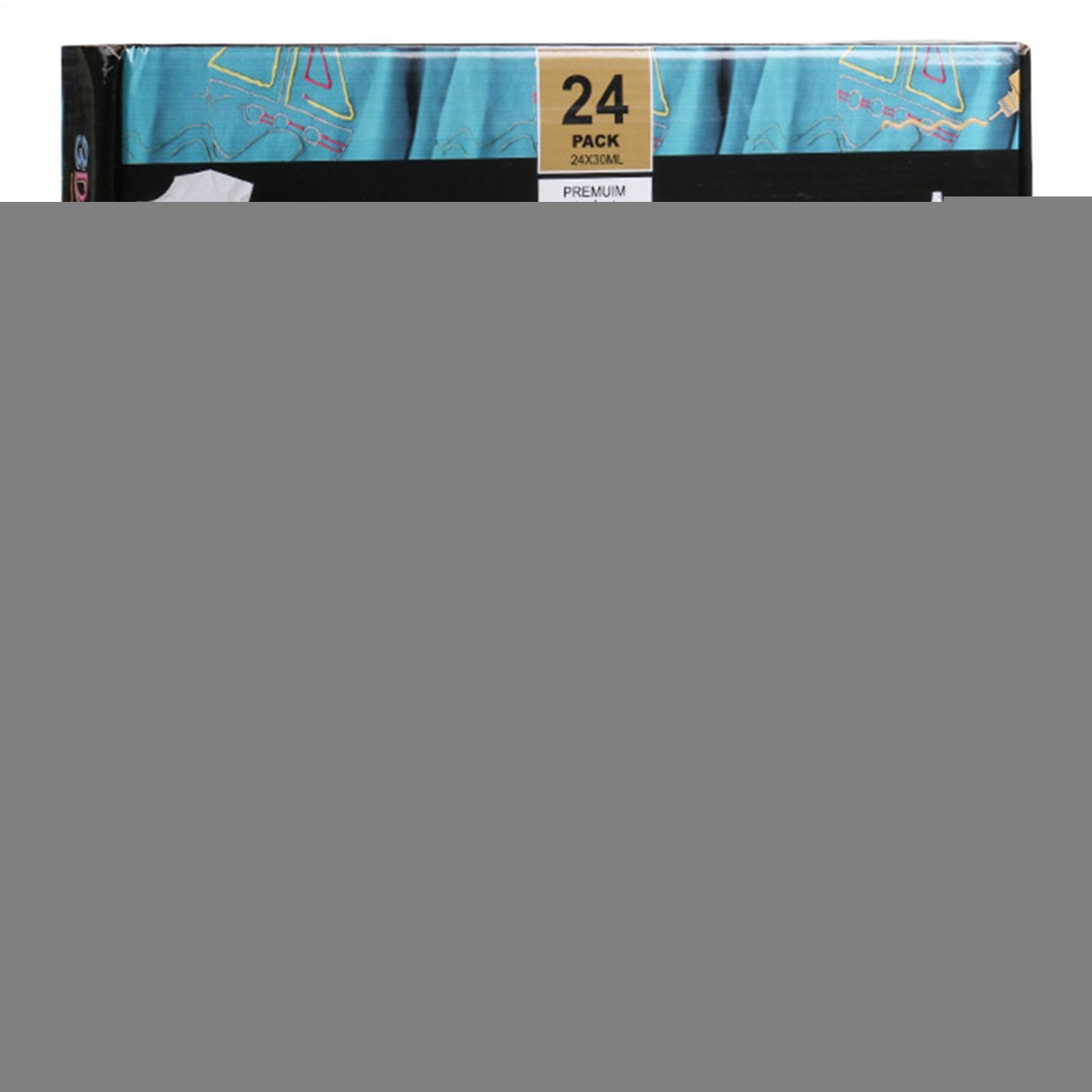 Pintura para Tela de Ropa Kit de 24 Colores para Lienzo