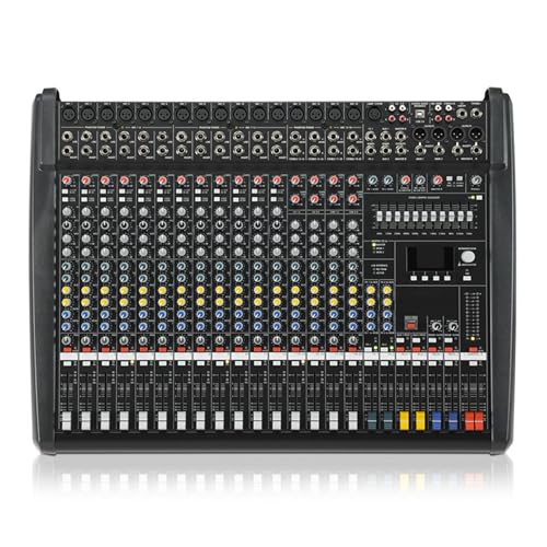 Mezclador de audio Consola mezcladora Phantom de 48 V Sistema de mesa de mezclas compacto profesional de 16 canales