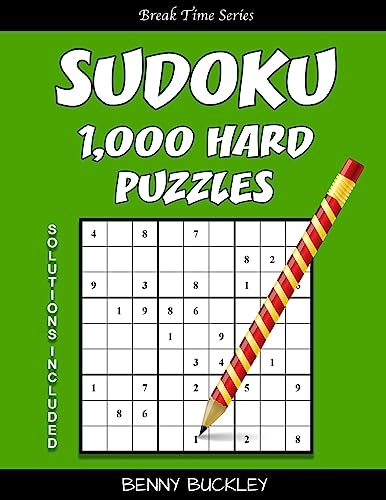 Sudoku 1,000 Hard Puzzles. Solutions Included: A Break Time Series Book