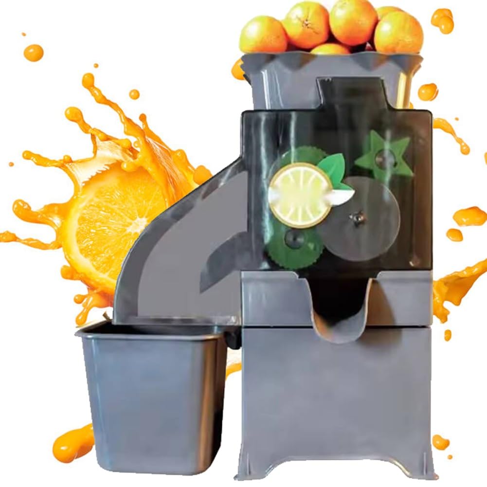 FHRKA Commercial Orange Juicer Machine, Electric Orange Juice Extractor, Automatic Lemon Citrus Squeezer Machine, 20-25 PCS/Min