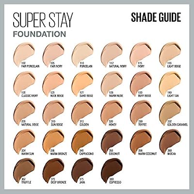 Maybelline New York Super Stay Full Coverage Liquid Foundation Makeup, Espresso, 1 Fl Oz