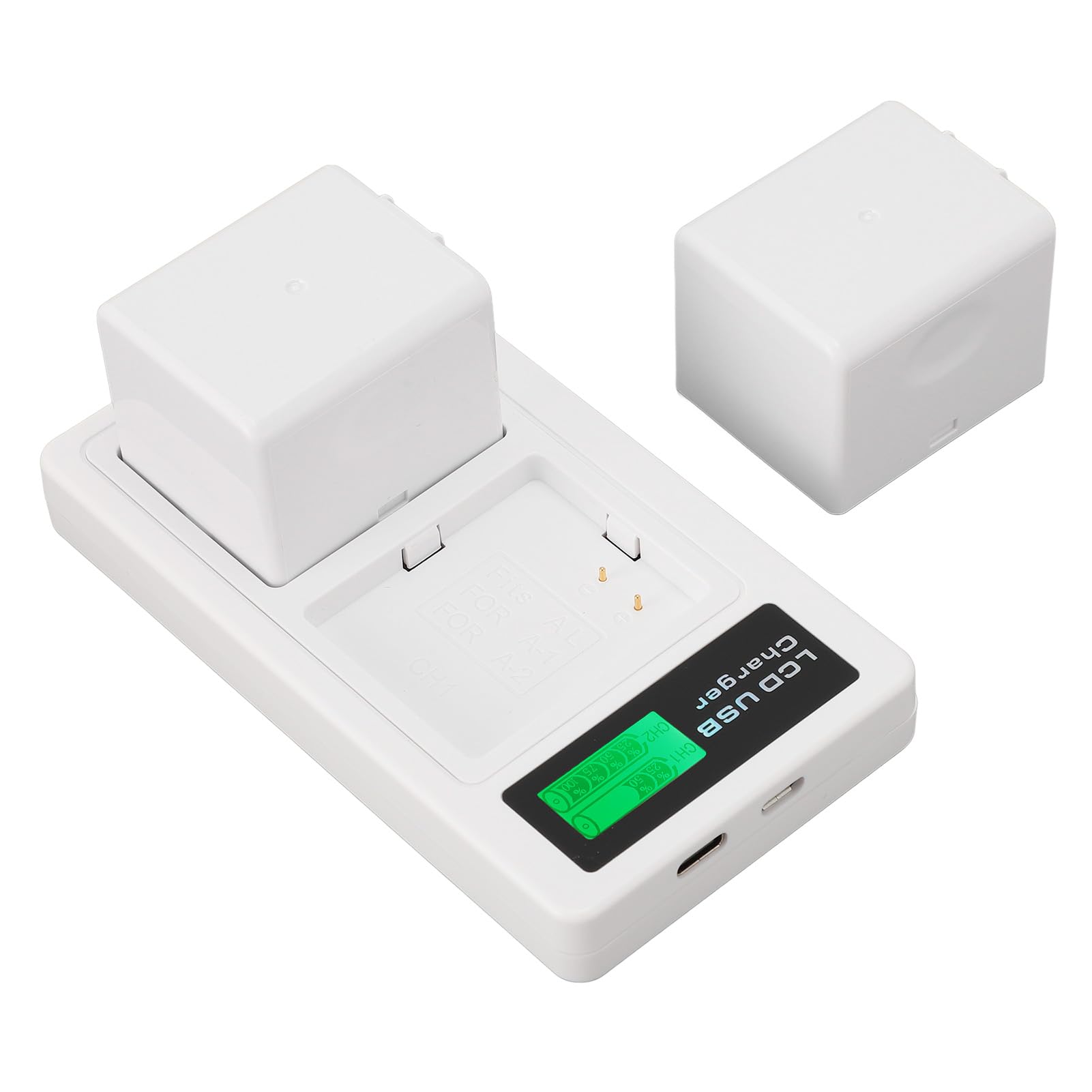 Podwójna ładowarka USB do Aparatu z podwójną stacją ładującą - 2 Akumulatory do Aparatu Pro