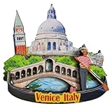 Imán creativo de recuerdo turístico de Venecia, Italia, para nevera, decoración creativa del hogar y la cocina