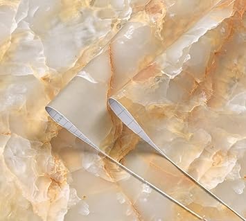 Anna Creations Vinyl self Adhesive, Peel and Stick Marble Granite Gloss Waterproof Decorative DIY wallpaper12''inches x 120'' inches)