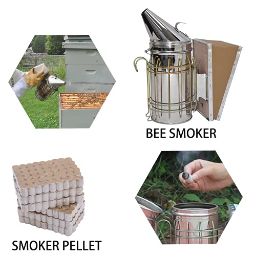 Pollibee Beekeeping Supplies 22 Pcs Beekeeping Tools Kit - Deluxe Beekeeper Starter Kit- Bee Smoker Kit With Frame Holder And Necessary Beekeeping Tools And Beehive Tool Kit For Beekeepers #TOP1