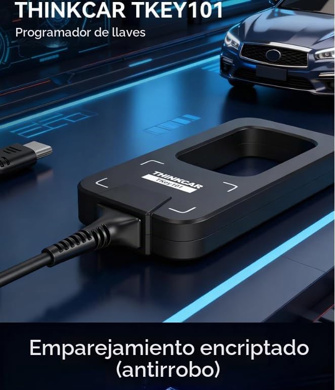 TKEY 101 - Equipo programador universal de llaves de coche con 6 llaves remotas compatibles con sistemas antirrobo