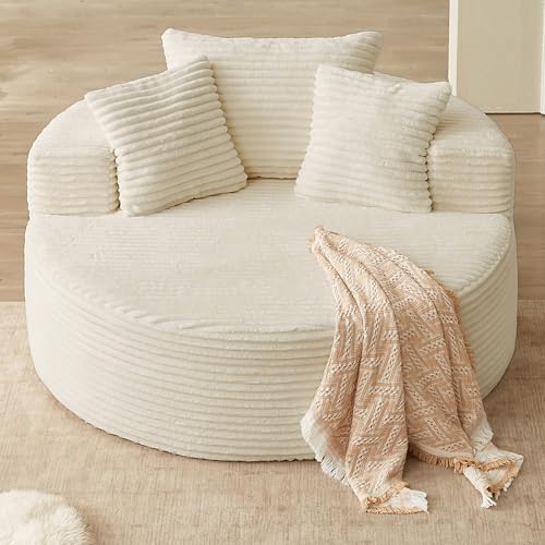 Lakifun Oversized Round Chair Lounge Chaise Indoor,...