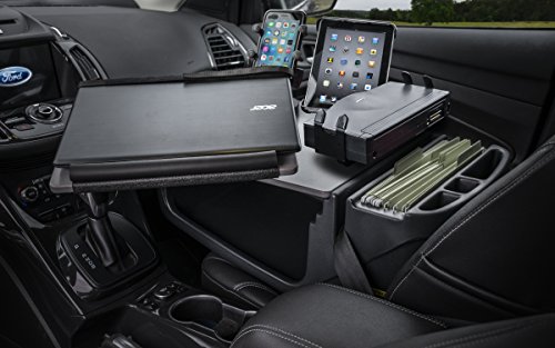 Autoexec Aue11191 Reach Desk Front Seat With Power Inverter, Printer Stand, Phone Mount And Tablet Mount #TOP1