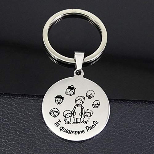 Preisvergleich Produktbild GMTEXTILES Schlüsselbund Disc Anhänger Schlüsselbund Geschenk für Lehrer