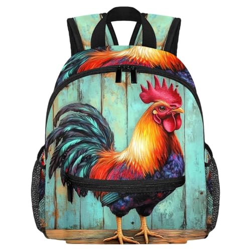 Sac à dos pour enfants coq bleu premier cartable pour grandir joyeux