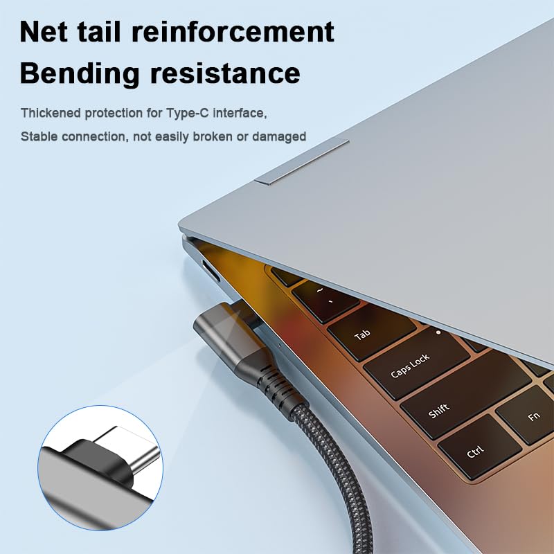Cable USB-C a Ethernet Gigabit de 3m y ángulo recto para red LAN de iPhone 15 y MacBook 5