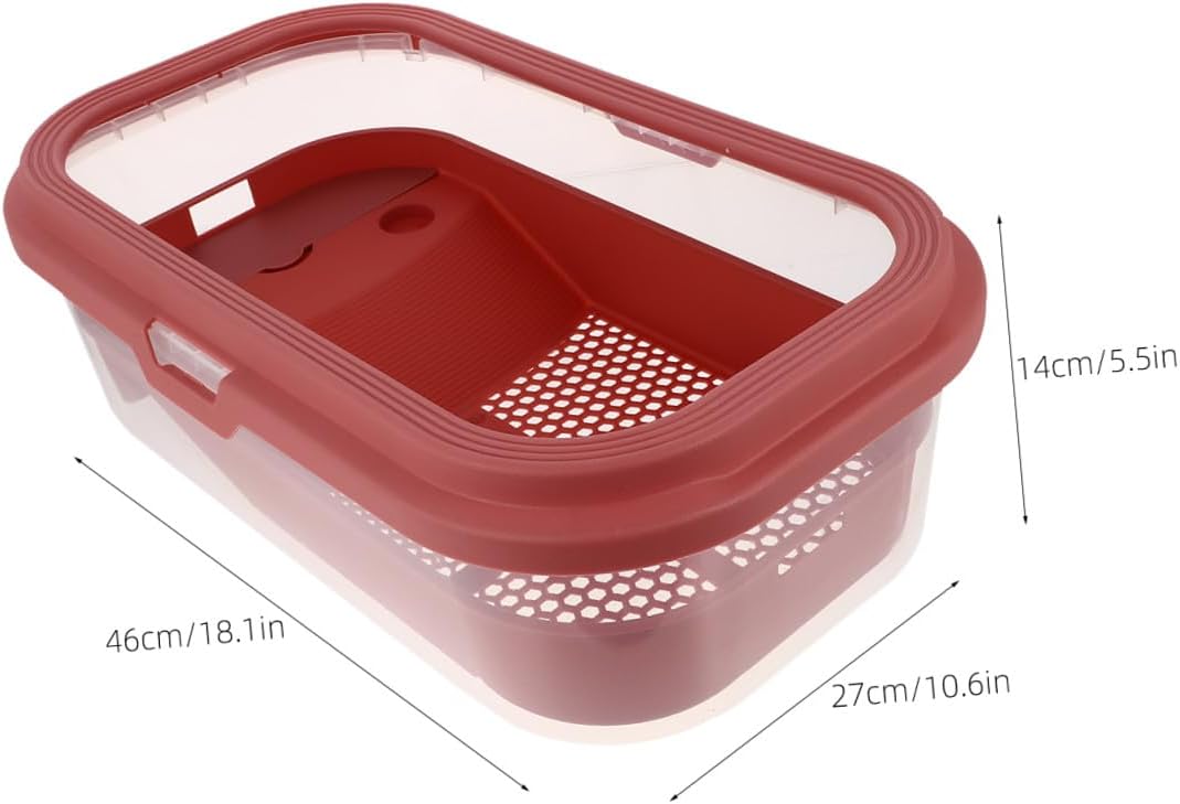 Plastic Tortoise Feeding Tank Drying Platform Multi-Purpose Aquarium for Turtles Easy to Clean Non- Ramp Suitable for Home Use