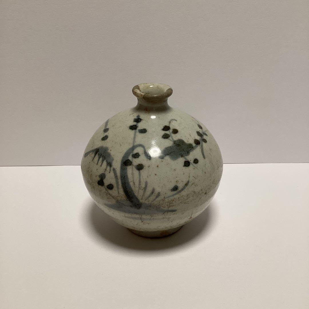 古伊万里　唐草米文色絵油壺　骨董品　希少 古伊万里 油壺 骨董品 アンティーク 古伊万里 唐草米文色絵油壺 骨董
