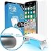 Dome Glass iPhone 8 Screen Protector Tempered Glass Shield, [Liquid Dispersion Tech] 2.5D Curved Full Coverage, Easy Install Kit and UV Light by Whitestone for Apple iPhone 8 (2017) / iPhone 7 (2016)