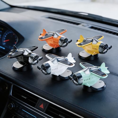 Image of A Solar-Powered, Quiet-Rotation car Ornament relieves Fatigue, boosts Alertness, and adds Driving Fun. Suitable for All Cars, Offices, and Homes. Perfect for Any Sunny spot (black1)