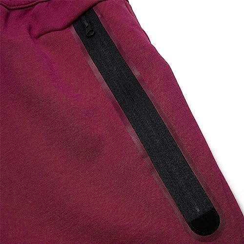 Nike Boy's Sportswear Tech Fleece Pants (Little Kids/Big Kids) Rosewood/Black MD (10-12 Big Kid)4