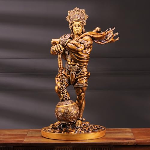 Image of Artarium Bahubali Hanuman Idol for Home Decor & Mandir (2 Feet), Standing Bajrang Bali Hanuman Ji Murti, Large Anjaneya Pavan Putra Decorative Showpiece for Temple, Living Room & Gift