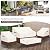 Aacabo Patio Furniture Covers Set,4-Piece 600D Heavy Duty Waterproof Outdoor Furniture Cover for Patio Swivel Rocker Chairs,Loveseat and Coffee Table,Beige & Brown