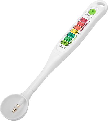 Miniatura 6 de Oumefar Probador de salinidad de alimentos Detector de análisis de líquidos Luces LED Salinómetro Medidor de medida ABS Oculción electrónica para