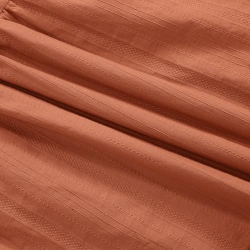 Image of Maxi Skorts Skirt for Girls Button Front High Waisted Long Skirt with Belt Ruffled Skirts with Pocket 3-12Years
